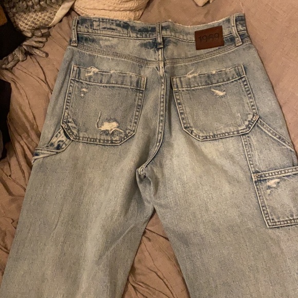 Nwot 1969 Premium High Rise Distressed Carpenter Jeans sz 6/28 - Picture 9 of 12